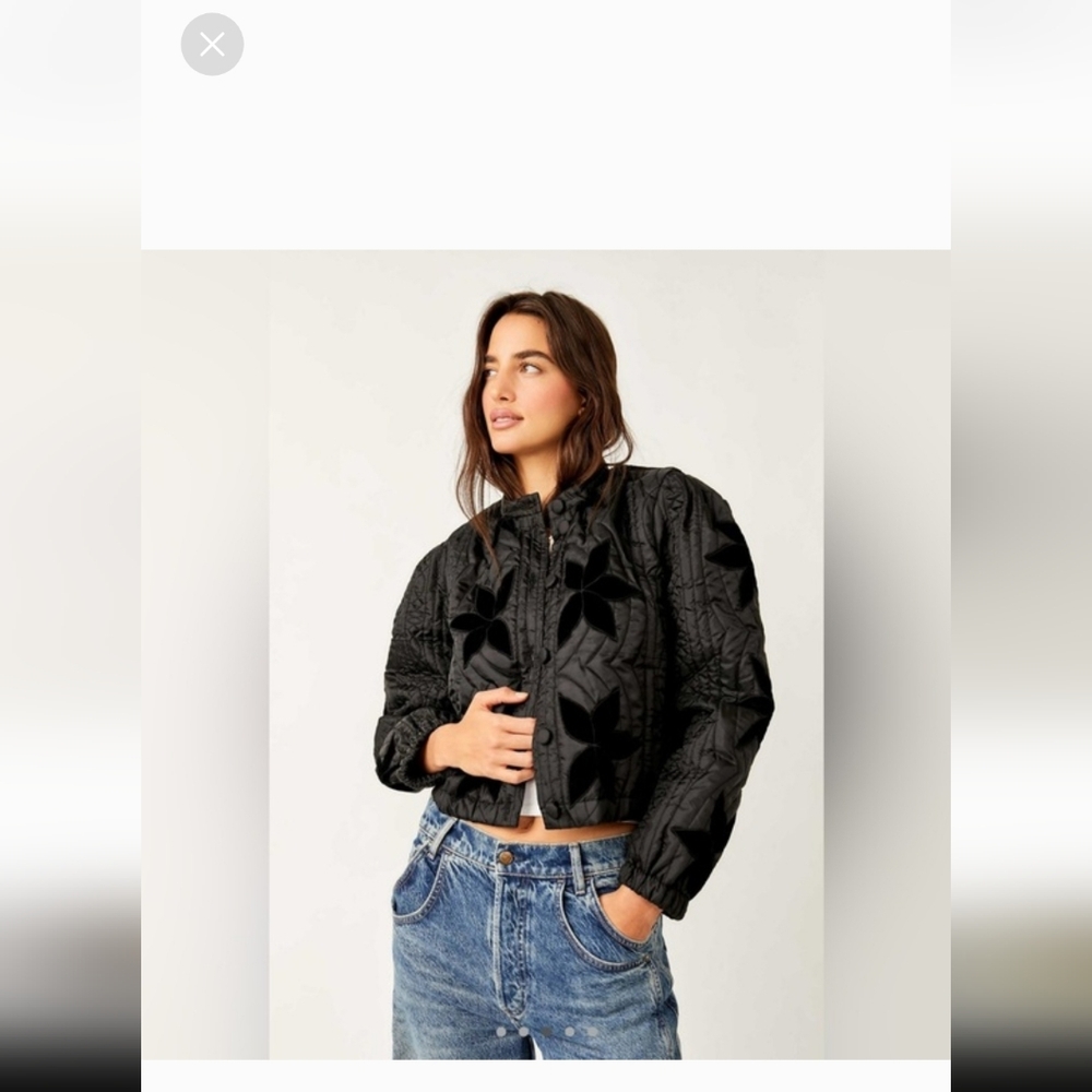 Free People Quinn Quilted Jacket Size L NWOT - Picture 4 of 10